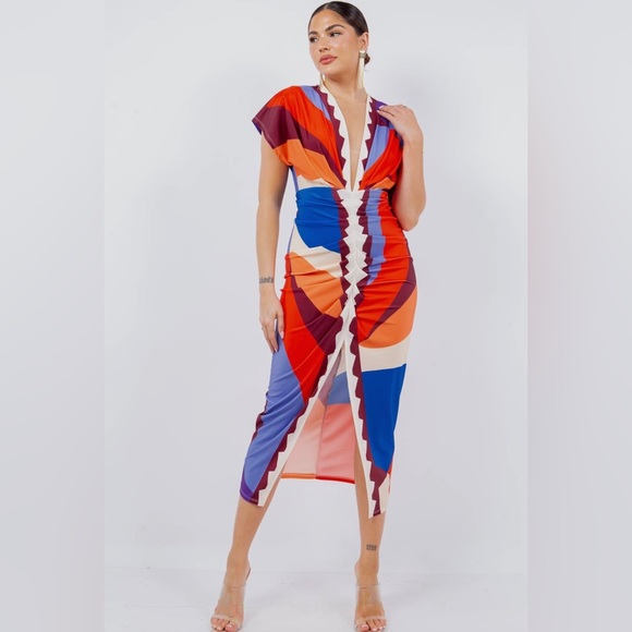 🌹 La Bella Graciela 🌹 Multi-Colored Dress (S) - Picture 2 of 6